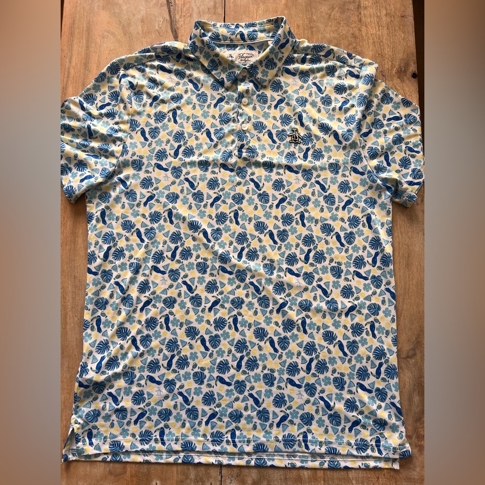 3/$60 Under Armour Floral Golf Polo